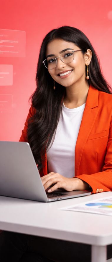 Learner working toward an IT career